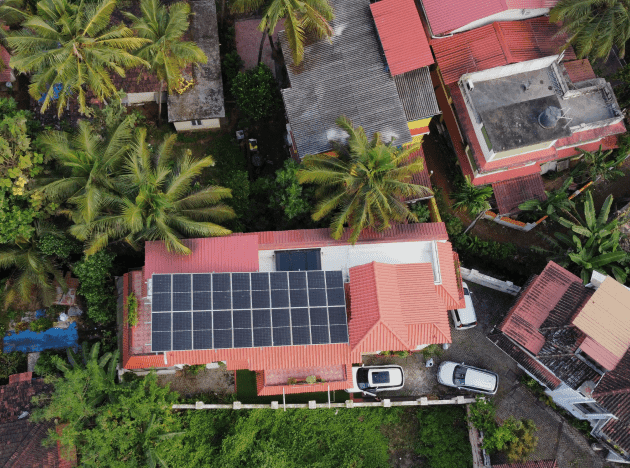 10kW Residential Solar Hybrid System in Caranzalem.