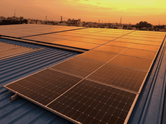 150kW Commercial Solar On Grid System in Bahadurgarh, Haryana.